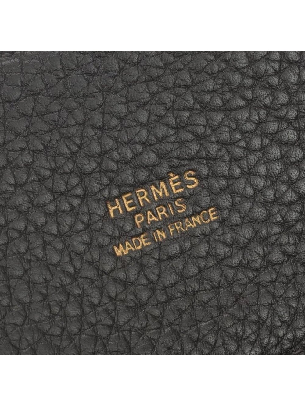 Hermes White Bus GM Tote Togo Chocolate Brown Gold Handbag Business Briefcase - Picture 7 of 8